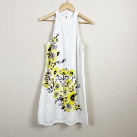 Anthropologie Dresses & Skirts - Anthropologie Maeve Petunia White Floral Shirt Dress Size 6